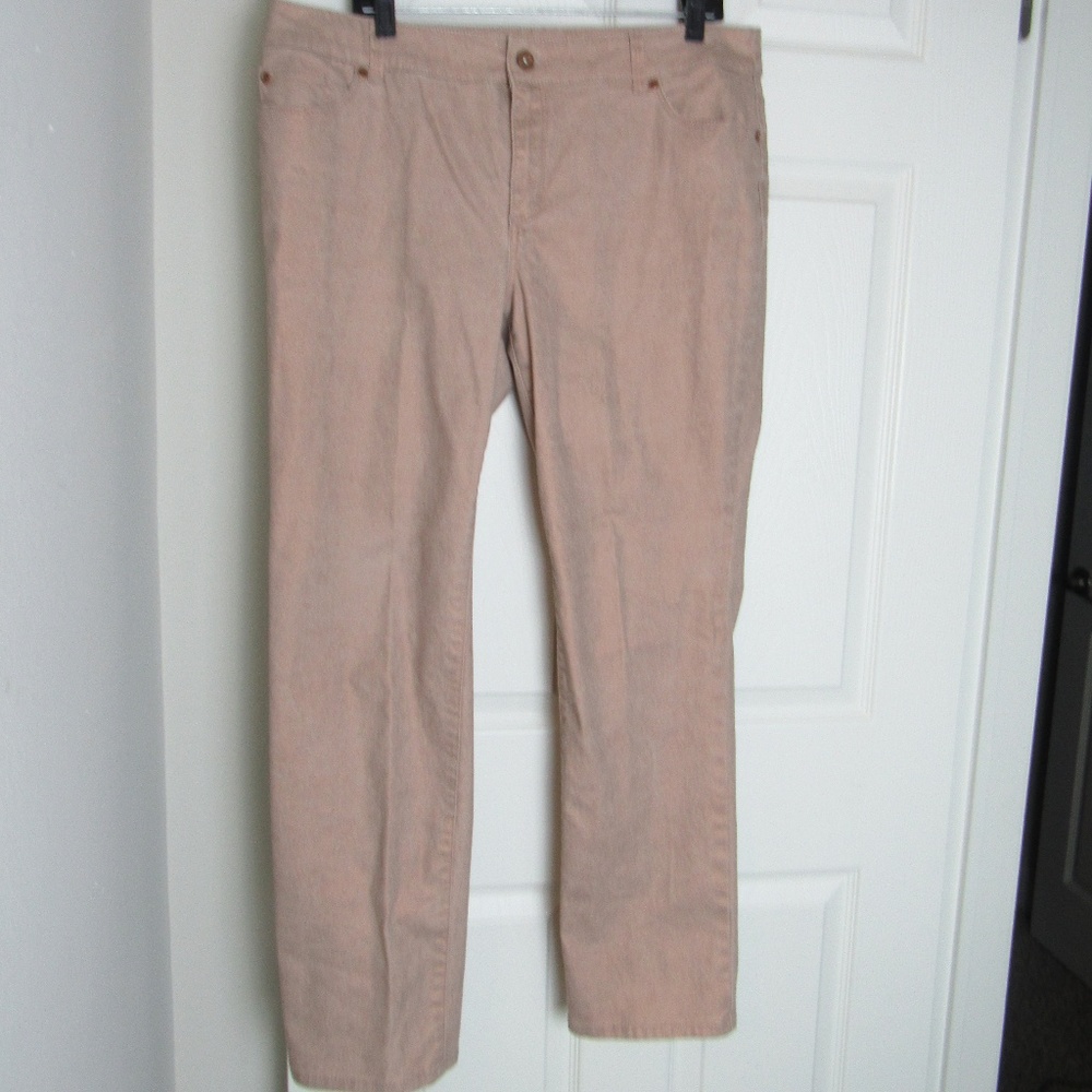 Chico's Ultimate Fit Slim Leg Jeans Tan Size 25